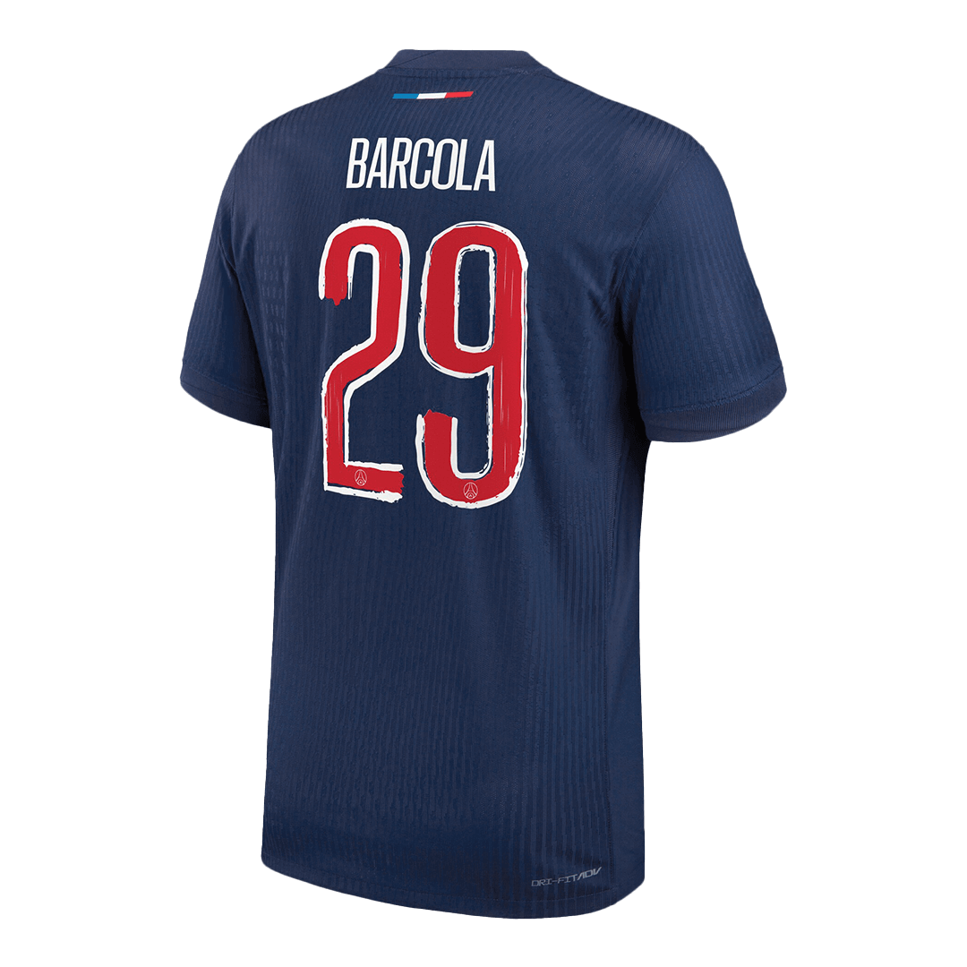 PSG BARCOLA #29 Custom Player Version Home Soccer Jersey - UCL - bestsoccerstore