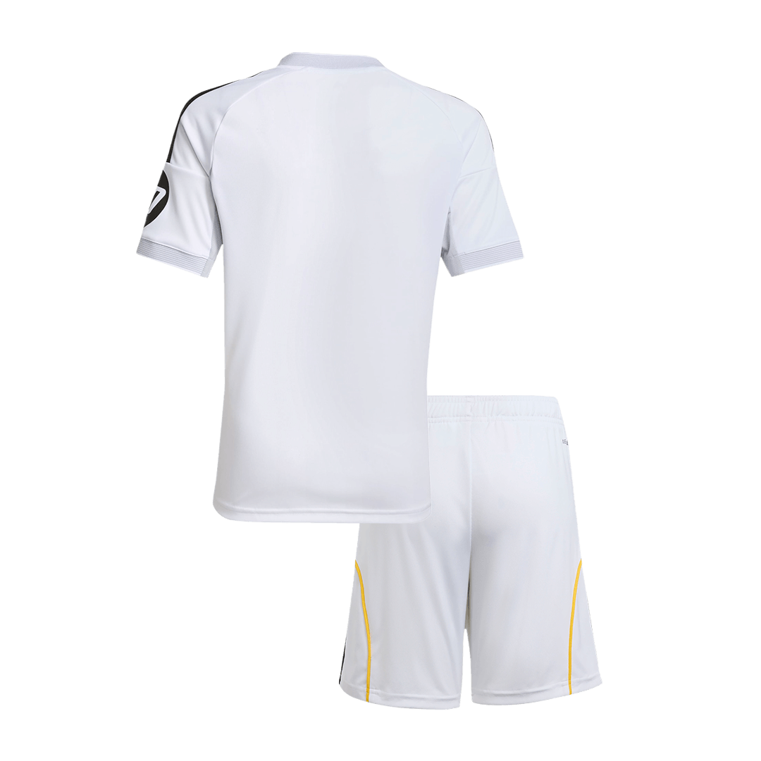 [Free]Kids Real Madrid Custom Home Soccer Kits 2025/26 - bestsoccerstore