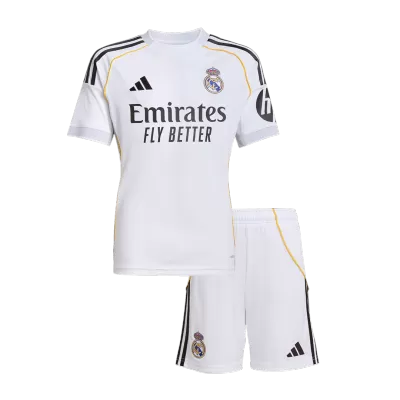 Kids Real Madrid Custom Home Soccer Kits 2025/26 - bestsoccerstore