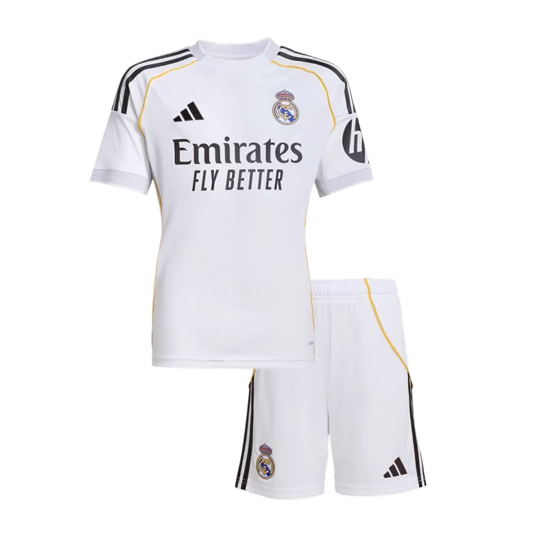 Kids Real Madrid Custom Home Soccer Kits 2025/26 - bestsoccerstore