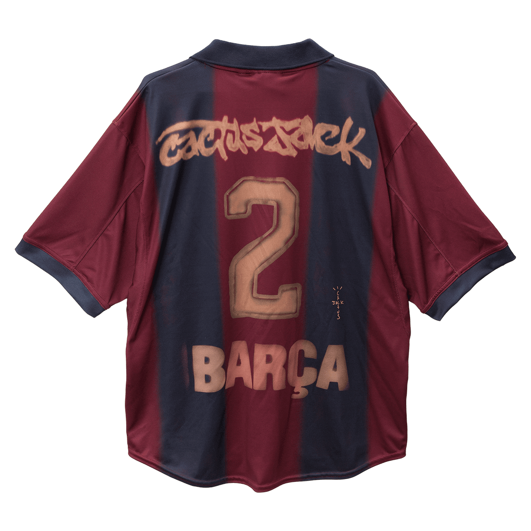 Barcelona X CJ Retro Jersey Home Soccer Shirt 2000/01