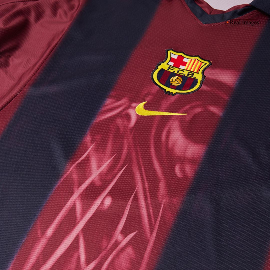 [Free]Barcelona X CJ Retro Jersey Home Soccer Shirt 2000/01 - bestsoccerstore