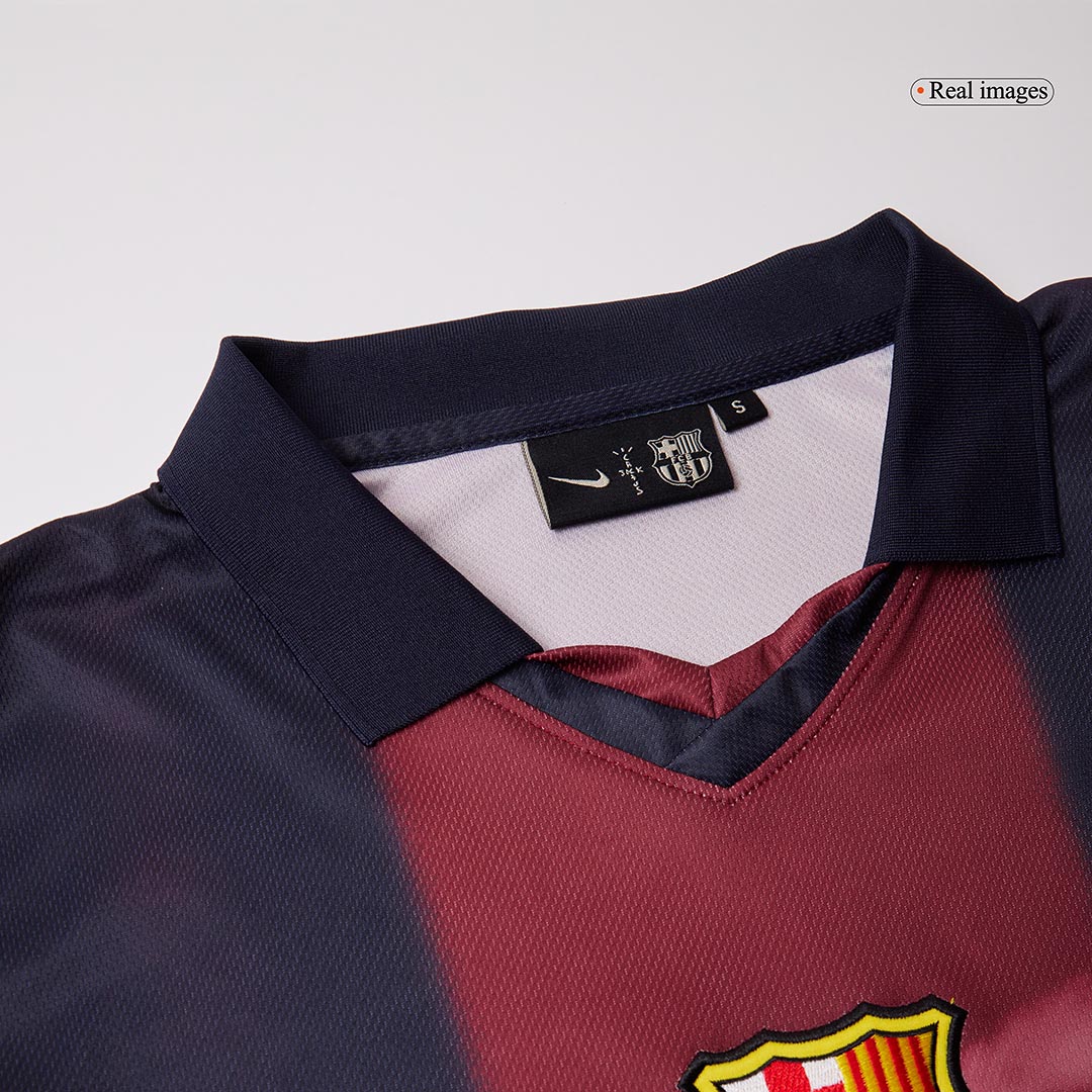 [Free]Barcelona X CJ Retro Jersey Home Soccer Shirt 2000/01 - bestsoccerstore