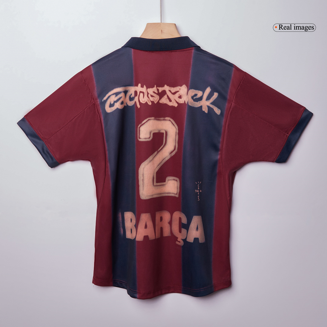 [Free]Barcelona X CJ Retro Jersey Home Soccer Shirt 2000/01 - bestsoccerstore