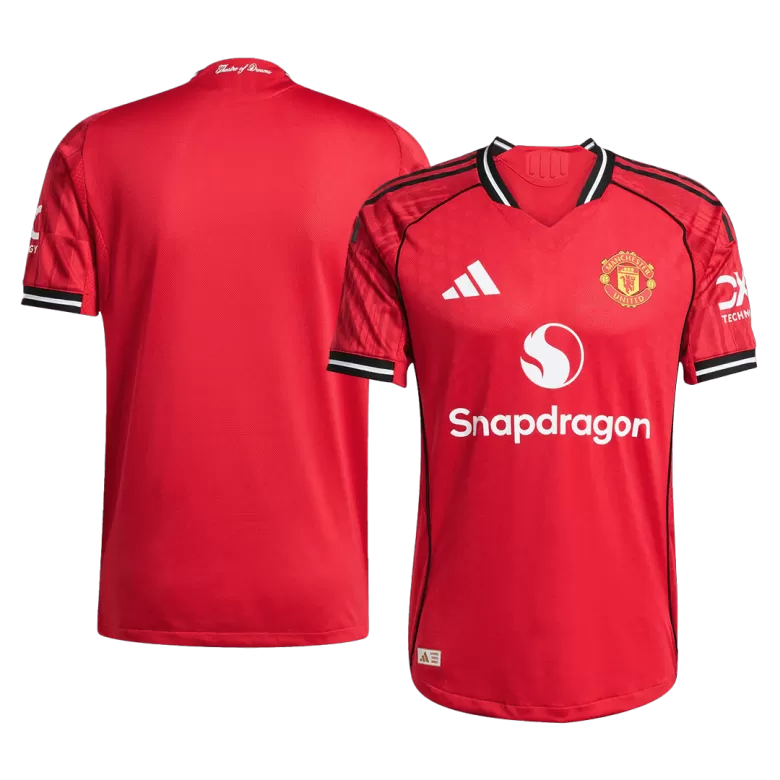 Authentic Manchester United Jersey Custom Soccer Jersey Home 2025/26 - bestsoccerstore