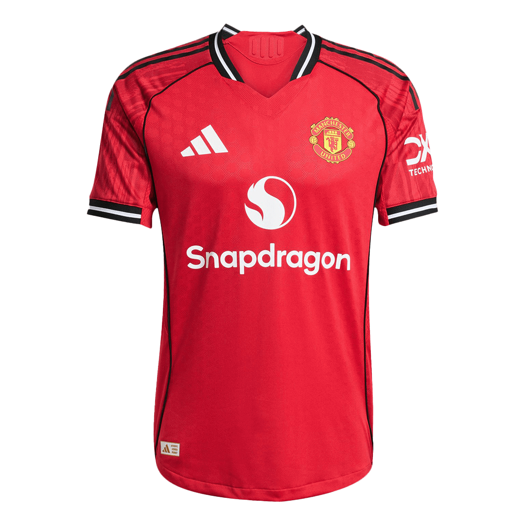 Manchester United Home Custom Player Version Soccer Jersey 2025/26 - bestsoccerstore