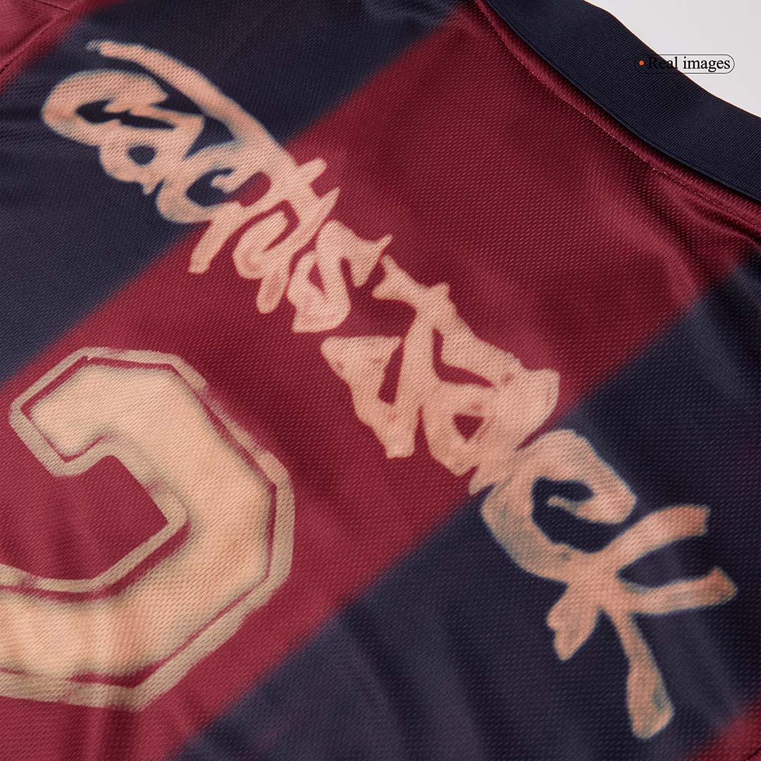 [Free]Barcelona X CJ Retro Jersey Home Soccer Shirt 2000/01 - bestsoccerstore