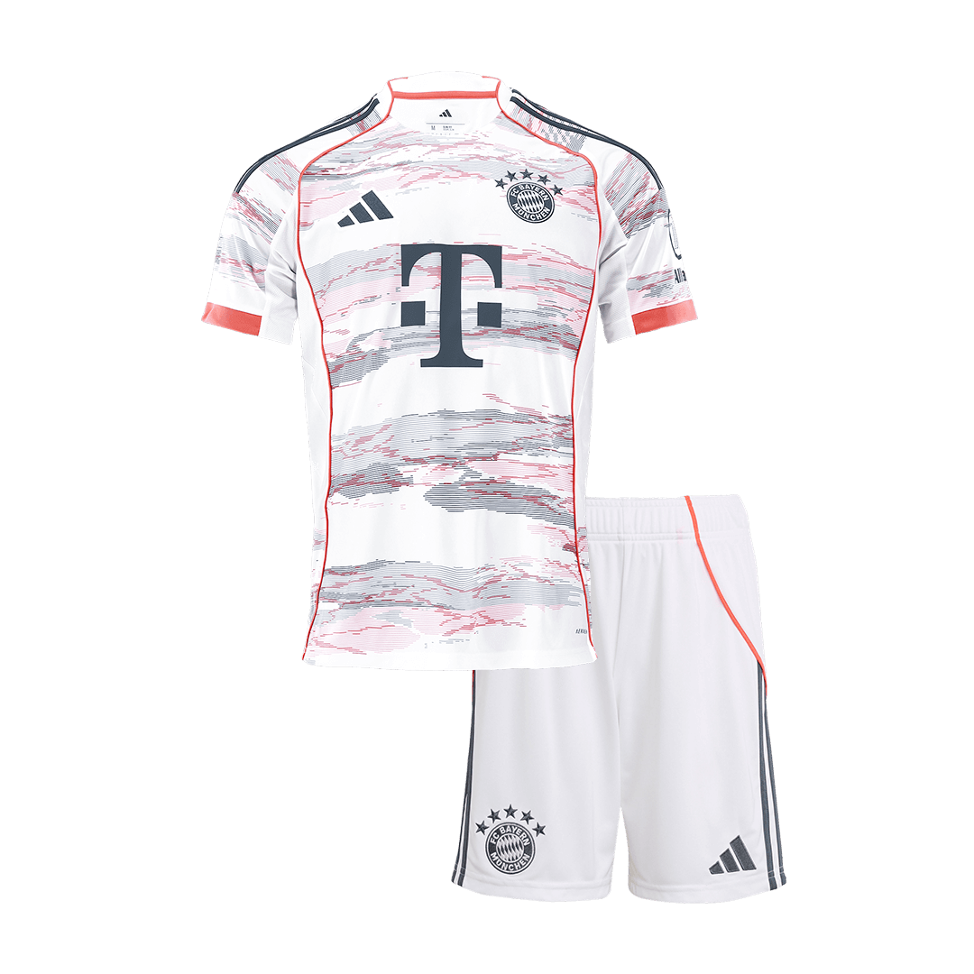Kids Bayern Munich Away Custom Soccer Kits 2025/26 - bestsoccerstore
