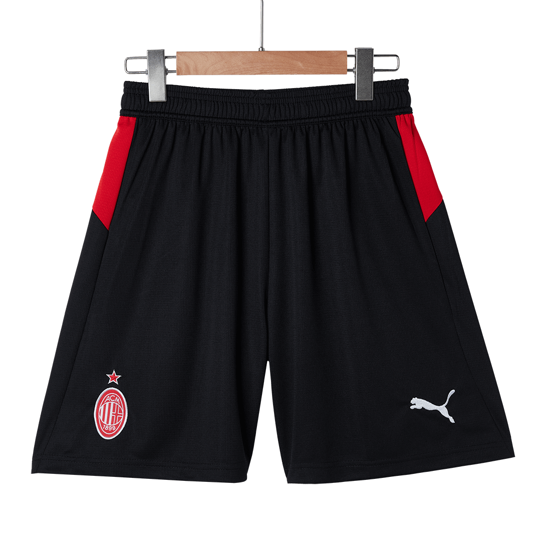 AC Milan Soccer Shorts Custom Home 2025/26 - bestsoccerstore