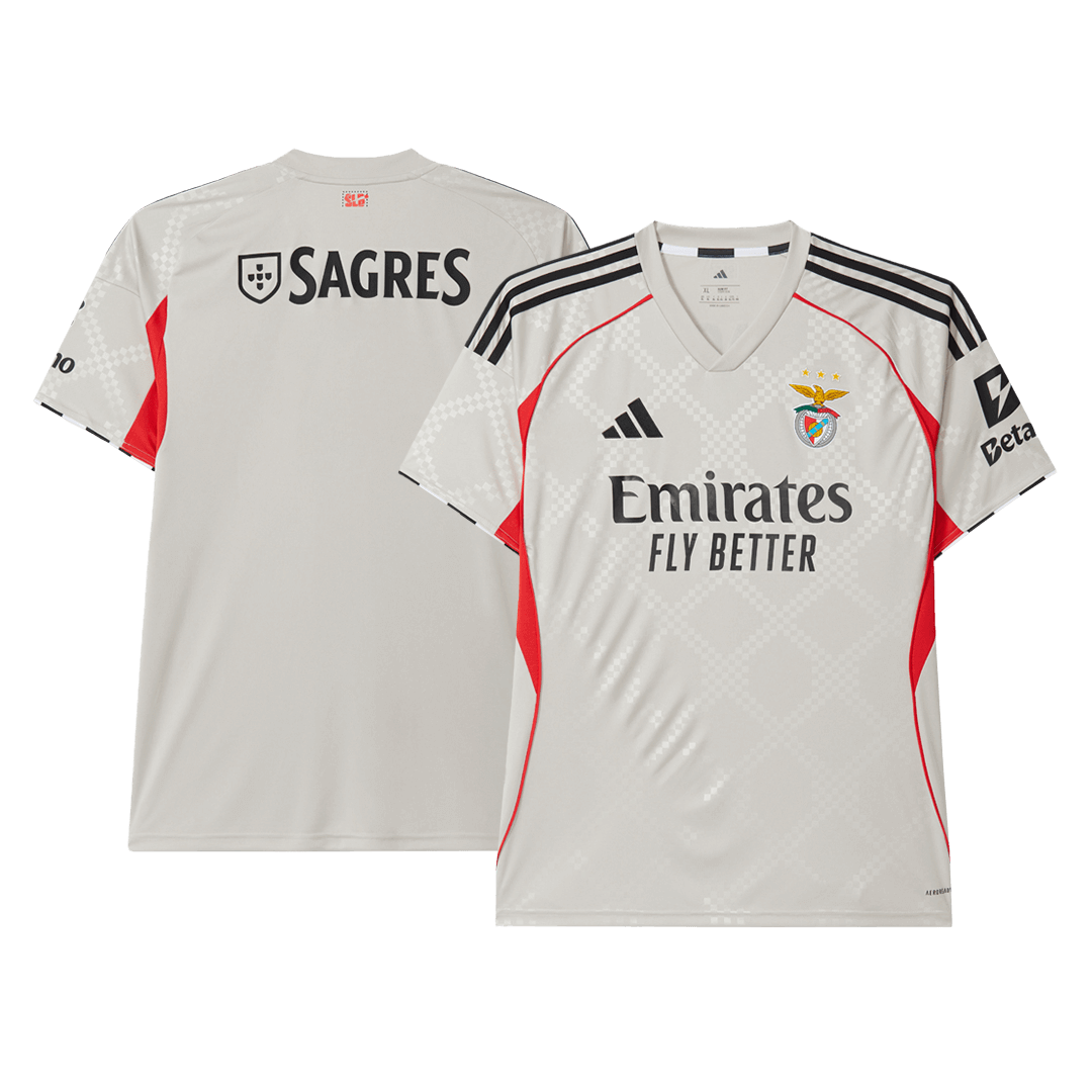 Benfica Soccer Jersey Away Custom Shirt 2025/26 - bestsoccerstore