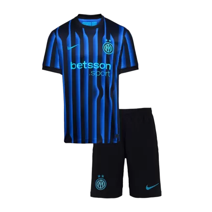 Kids Inter Milan Custom Home Soccer Kits 2025/26 - bestsoccerstore