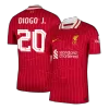 Authentic DIOGO J. #20 Soccer Jersey Liverpool Home Shirt 2024/25 - UCL - bestsoccerstore