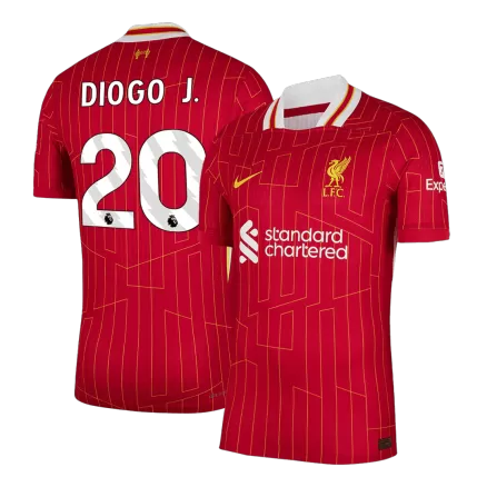 Authentic DIOGO J. #20 Soccer Jersey Liverpool Home Shirt 2024/25 - bestsoccerstore