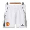 Authentic Manchester United Soccer Shorts Custom Home 2025/26 - bestsoccerstore