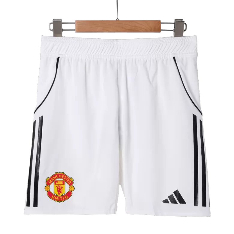Authentic Manchester United Soccer Shorts Custom Home 2025/26 - bestsoccerstore
