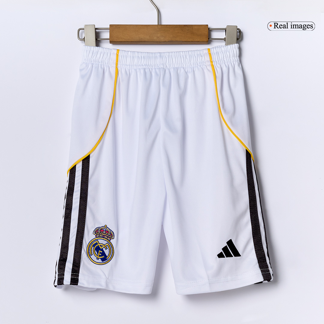 [Free]Kids Real Madrid Custom Home Soccer Kits 2025/26 - bestsoccerstore