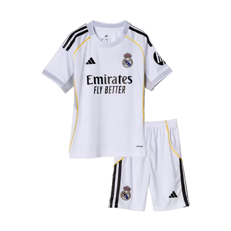 Kids Real Madrid Custom Home Soccer Kits 2025/26 - bestsoccerstore