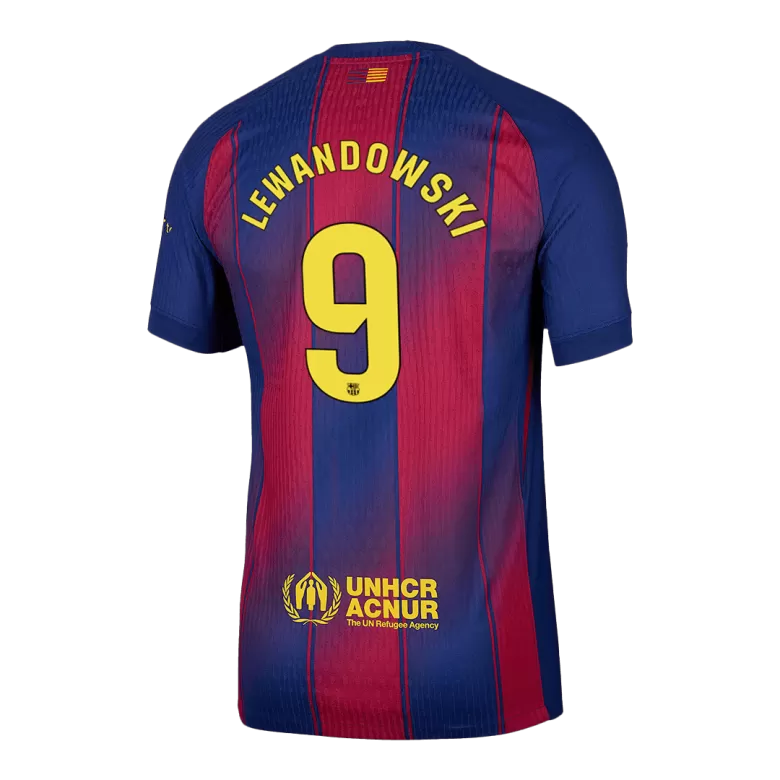 Authentic LEWANDOWSKI #9 Soccer Jersey Barcelona Home Shirt 2025/26 - bestsoccerstore