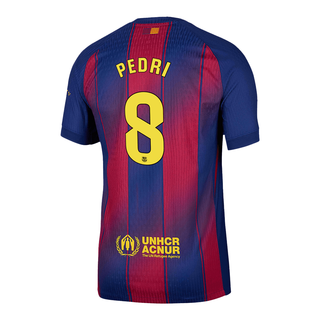 Barcelona PEDRI #8 Home Custom Player Version Soccer Jersey 2025/26 - bestsoccerstore