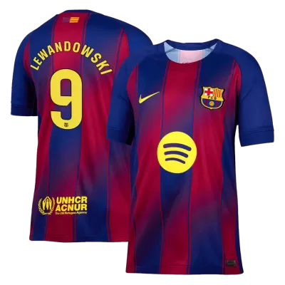 LEWANDOWSKI #9 Barcelona Soccer Jersey Home Custom Shirt 2025/26 - bestsoccerstore