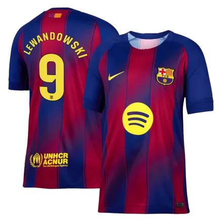 LEWANDOWSKI #9 Barcelona Soccer Jersey Home Custom Shirt 2025/26 - bestsoccerstore