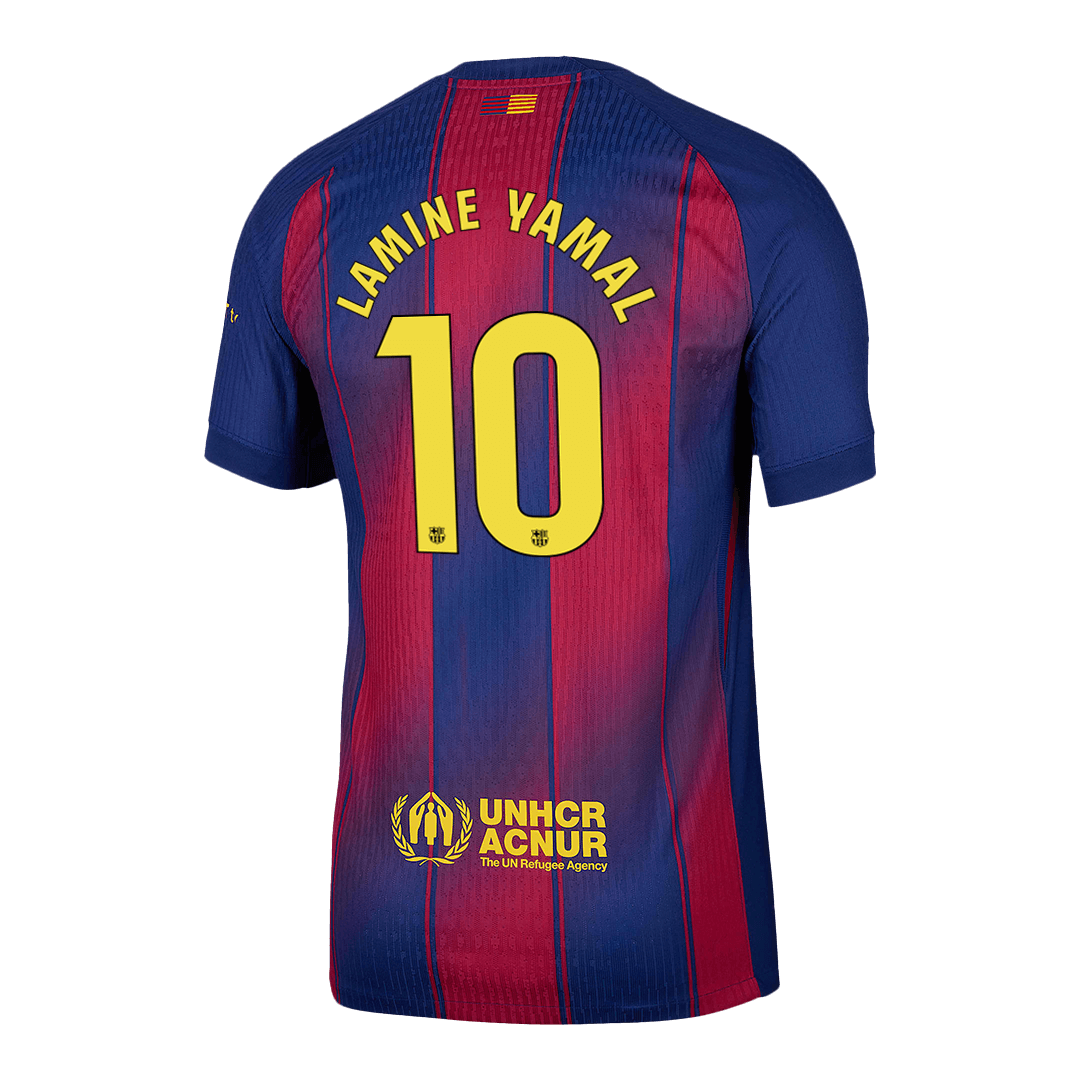 Barcelona LAMINE YAMAL #10 Home Custom Player Version Soccer Jersey 2025/26 - bestsoccerstore