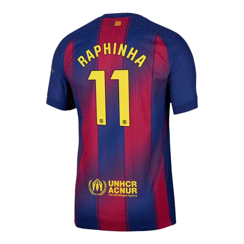 Authentic RAPHINHA #11 Soccer Jersey Barcelona Home Shirt 2025/26 - bestsoccerstore