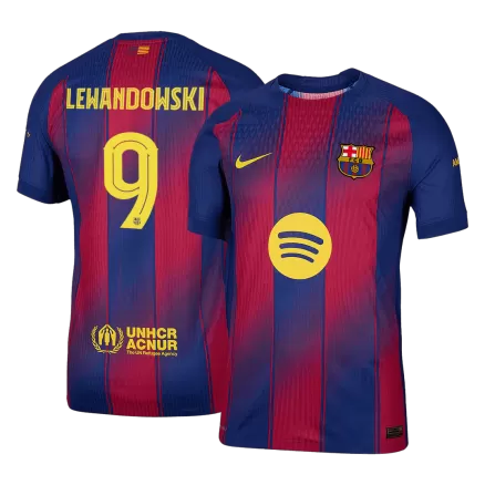 Authentic LEWANDOWSKI #9 Soccer Jersey Barcelona Home Shirt 2025/26 - UCL - bestsoccerstore