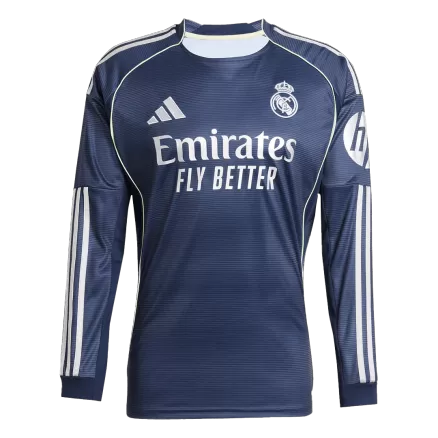 Real Madrid Long Sleeve Jersey Away Football Shirt 2025/26 - bestsoccerstore