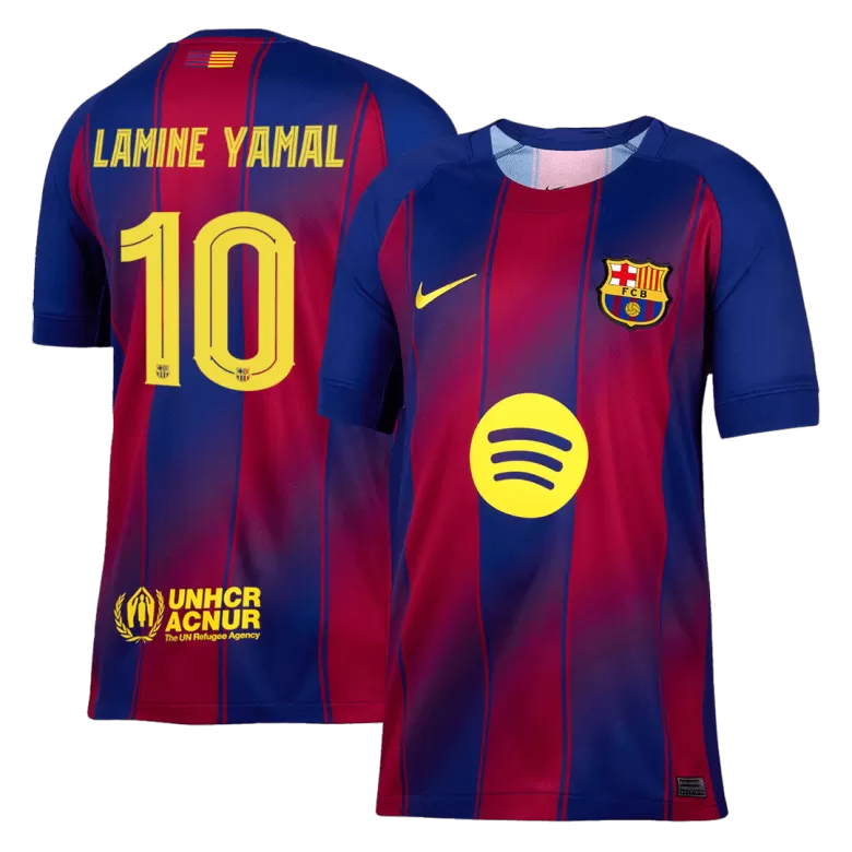 LAMINE YAMAL #10 Barcelona Soccer Jersey Home Custom Shirt 2025/26 - UCL - bestsoccerstore
