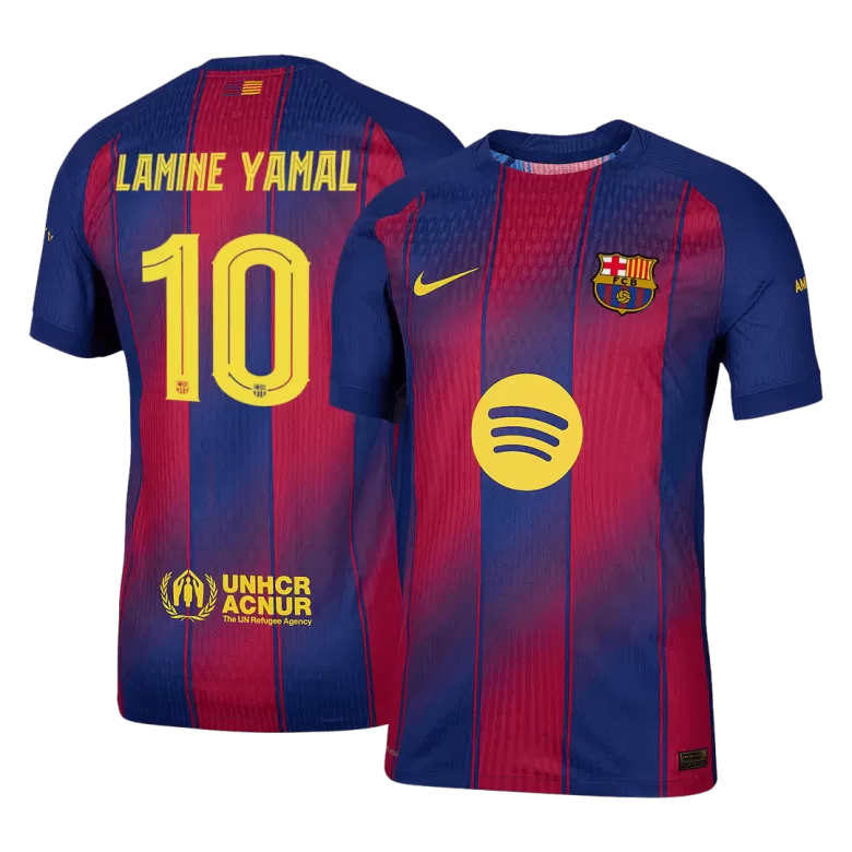 Authentic LAMINE YAMAL #10 Soccer Jersey Barcelona Home Shirt 2025/26 - UCL - bestsoccerstore