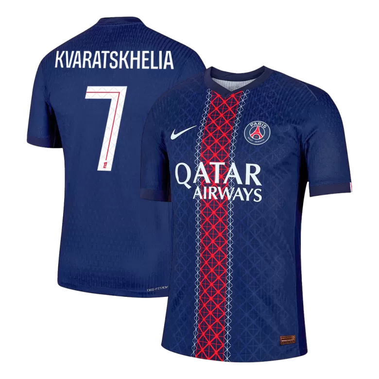 Authentic KVARATSKHELIA #7 Soccer Jersey PSG Home Shirt 2025/26 - bestsoccerstore