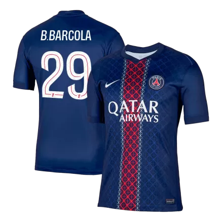 B.BARCOLA #29 PSG Soccer Jersey Home Shirt 2025/26 - bestsoccerstore