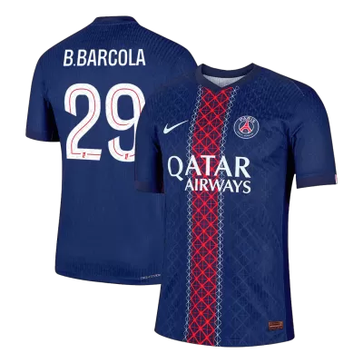 Authentic B.BARCOLA #29 Soccer Jersey PSG Home Shirt 2025/26 - bestsoccerstore