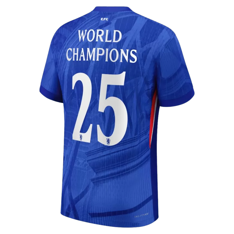 Authentic WORLD CHAMPIONS #25 Soccer Jersey Chelsea Home Shirt 2025/26 - with chest badge - bestsoccerstore