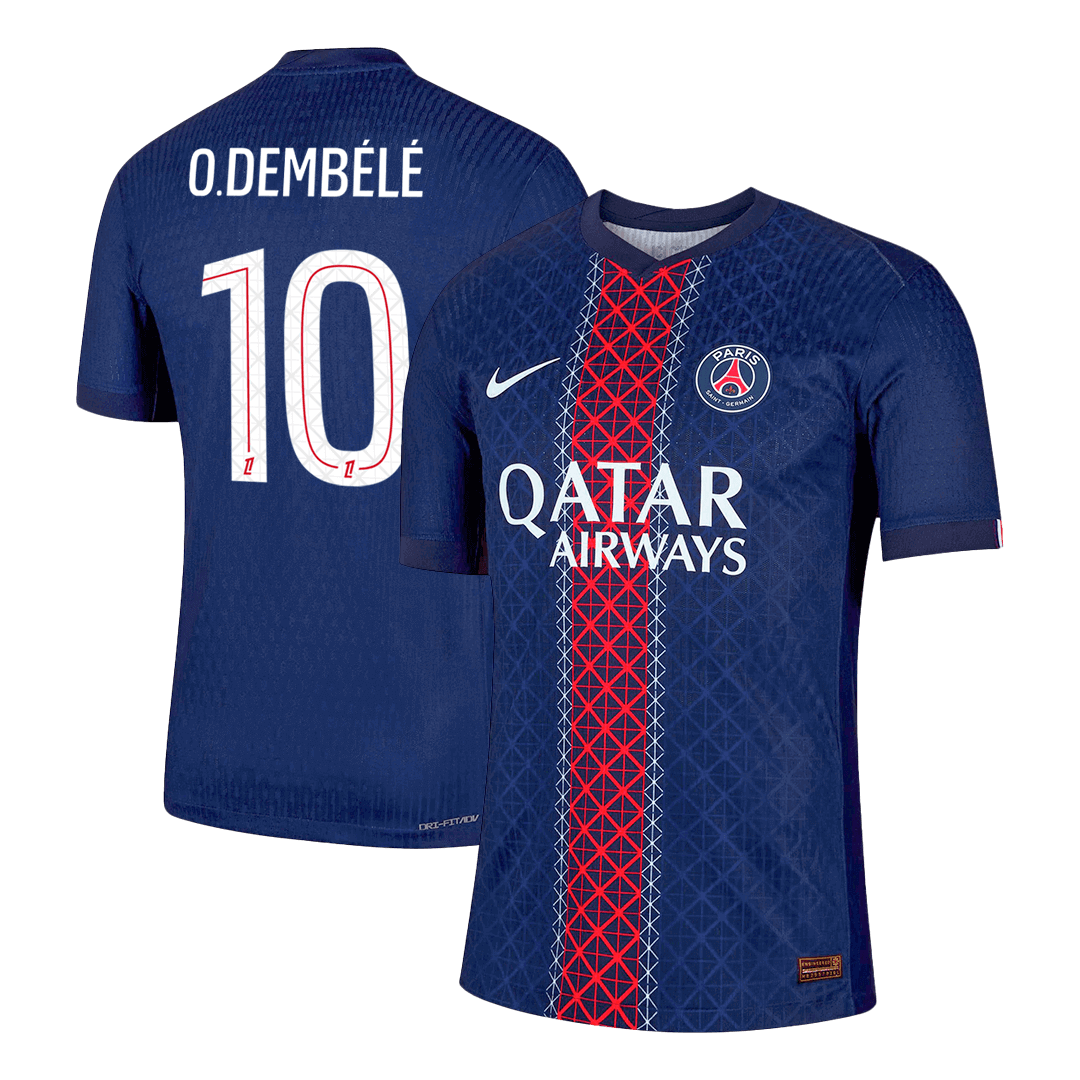 PSG O.DEMBÉLÉ #10 Player Version Home Soccer Jersey 2025/26 - bestsoccerstore