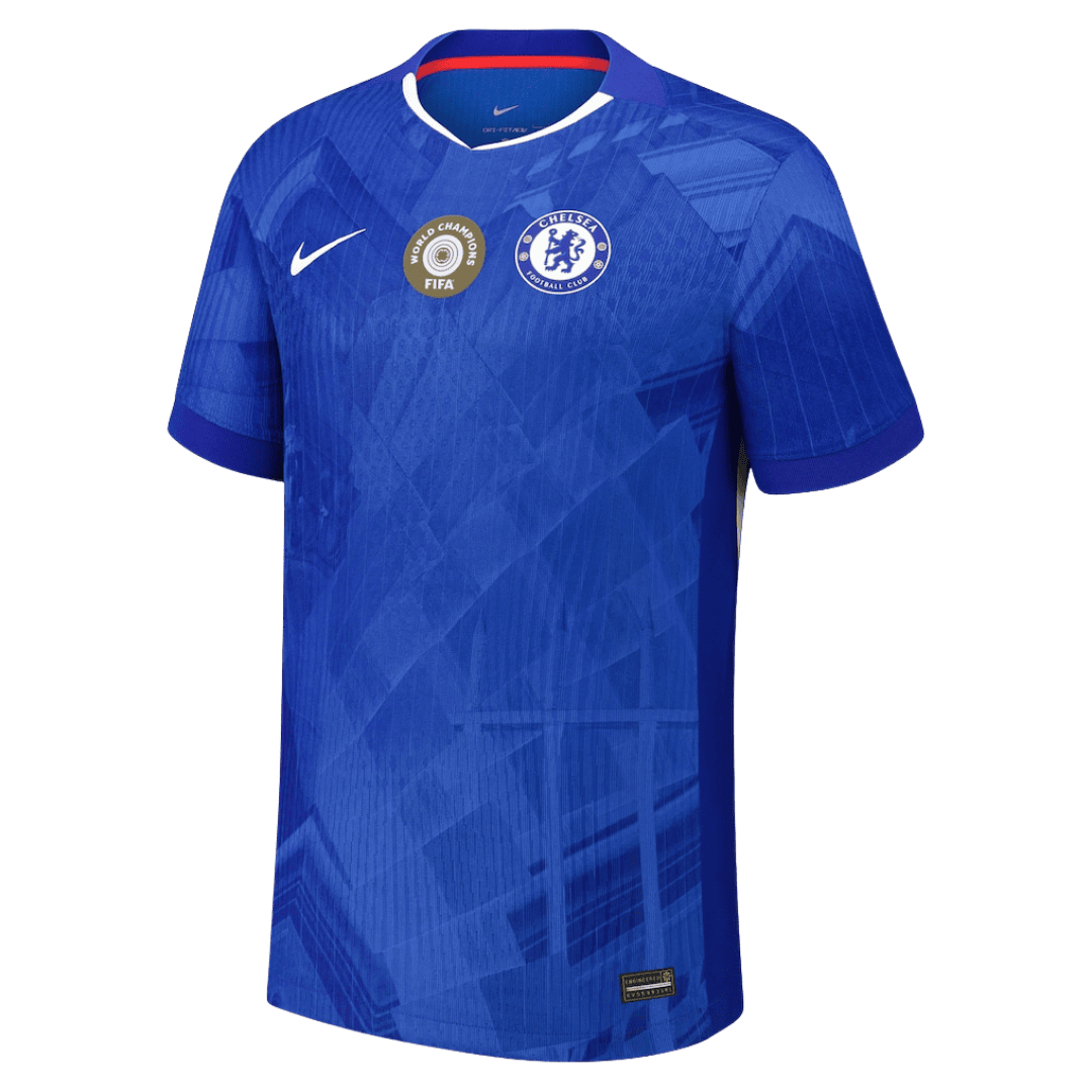 Chelsea WORLD CHAMPIONS #25 Home Custom Player Version Soccer Jersey 2025/26 - with chest badge - bestsoccerstore