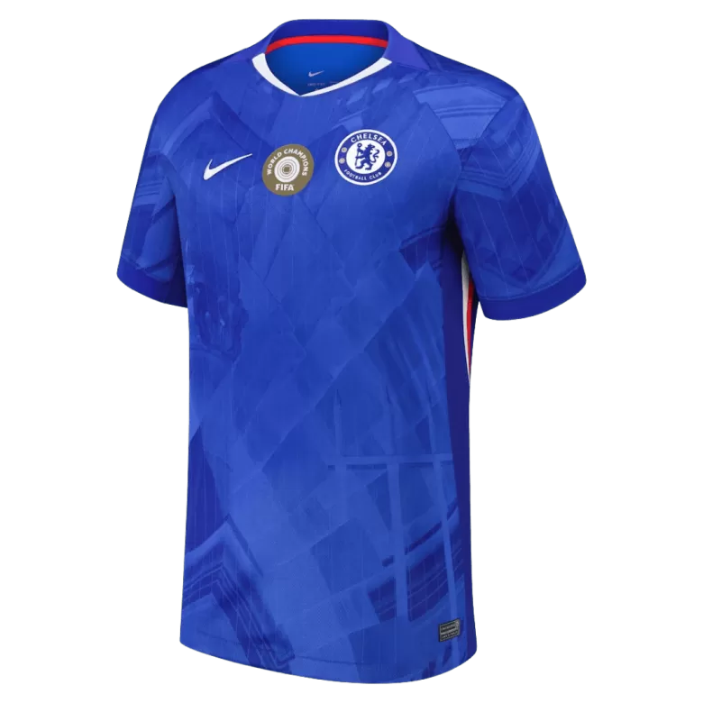 WORLD CHAMPIONS #25 Chelsea Soccer Jersey Home Custom Shirt 2025/26 with chest badge - bestsoccerstore
