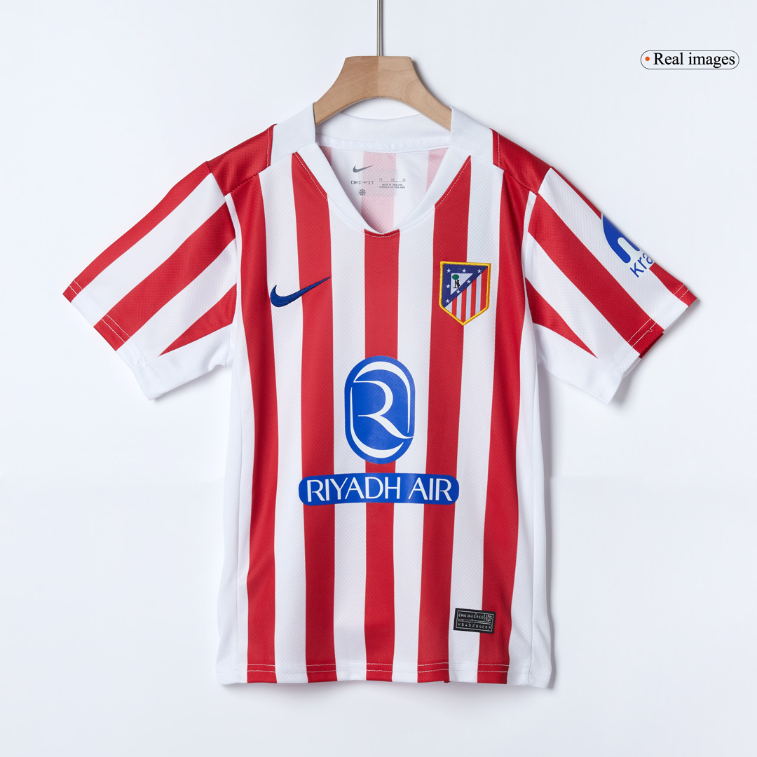 Kids Atletico Madrid Custom Home Soccer Kits 2025/26