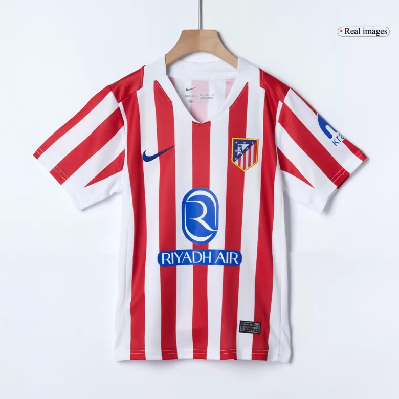 Kids Atletico Madrid Custom Home Soccer Kits 2025/26 - bestsoccerstore