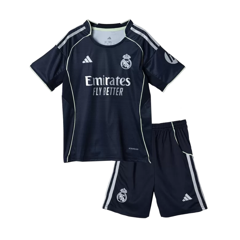 Kids Real Madrid Custom Away Soccer Kits 2025/26 - bestsoccerstore