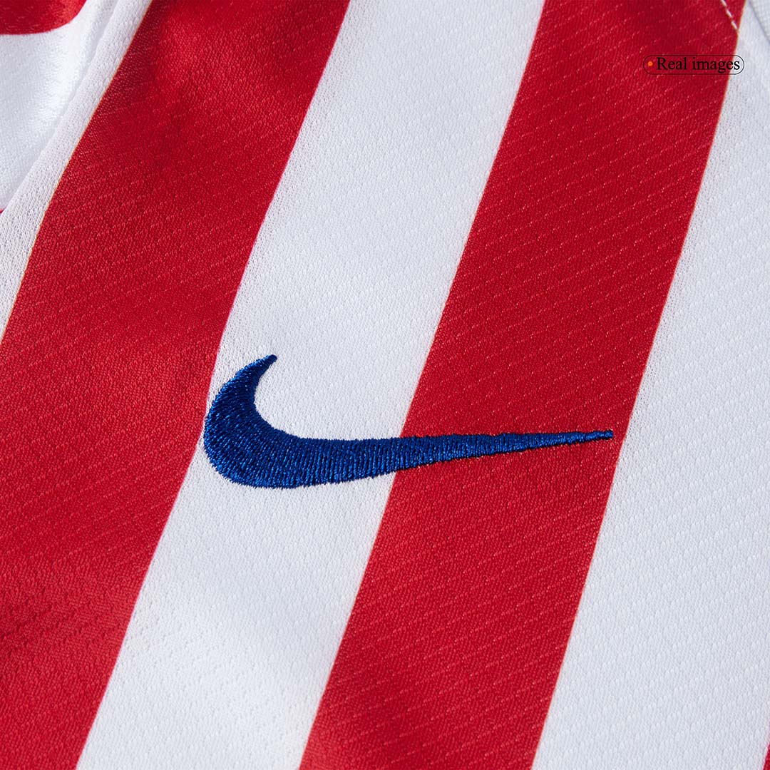 Kids Atletico Madrid Home Custom Full Soccer Kits 2025/26 - bestsoccerstore
