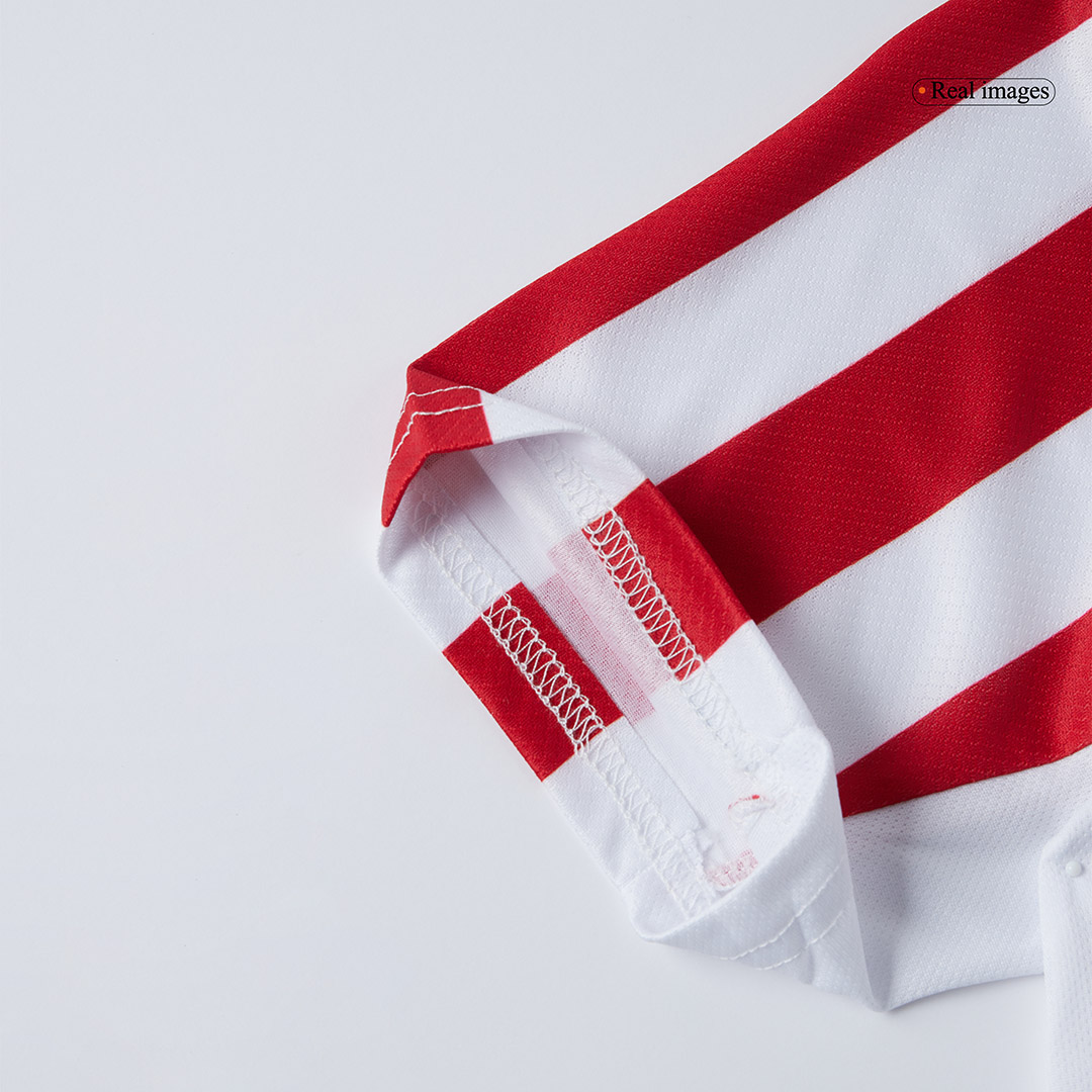 Kids Atletico Madrid Home Custom Full Soccer Kits 2025/26 - bestsoccerstore