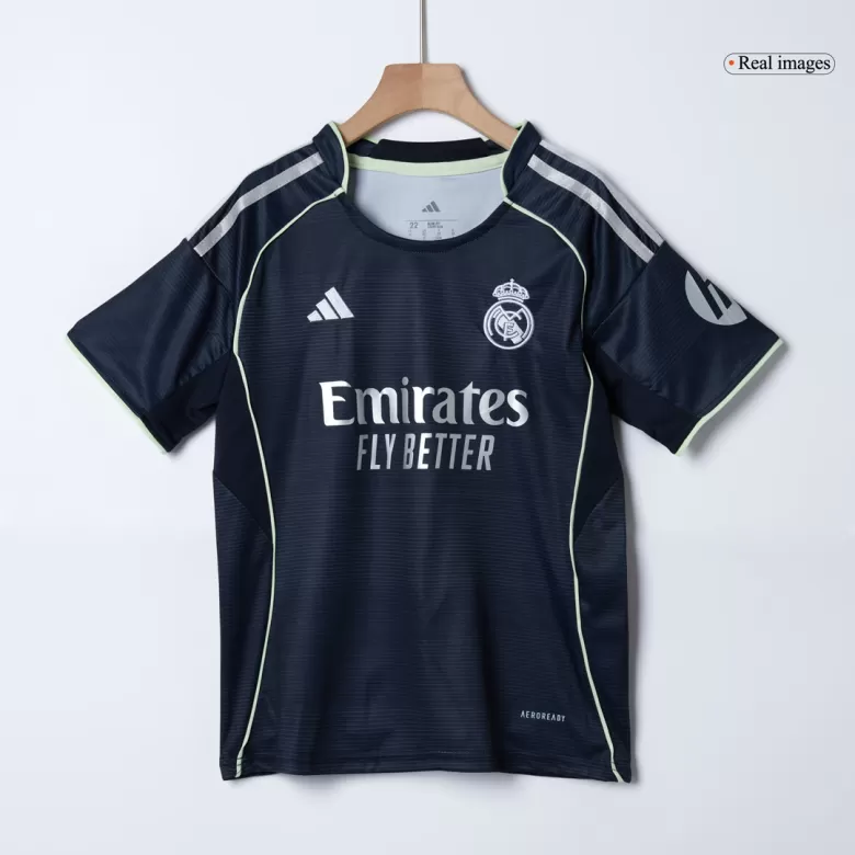Kids Real Madrid Custom Away Soccer Kits 2025/26 - bestsoccerstore