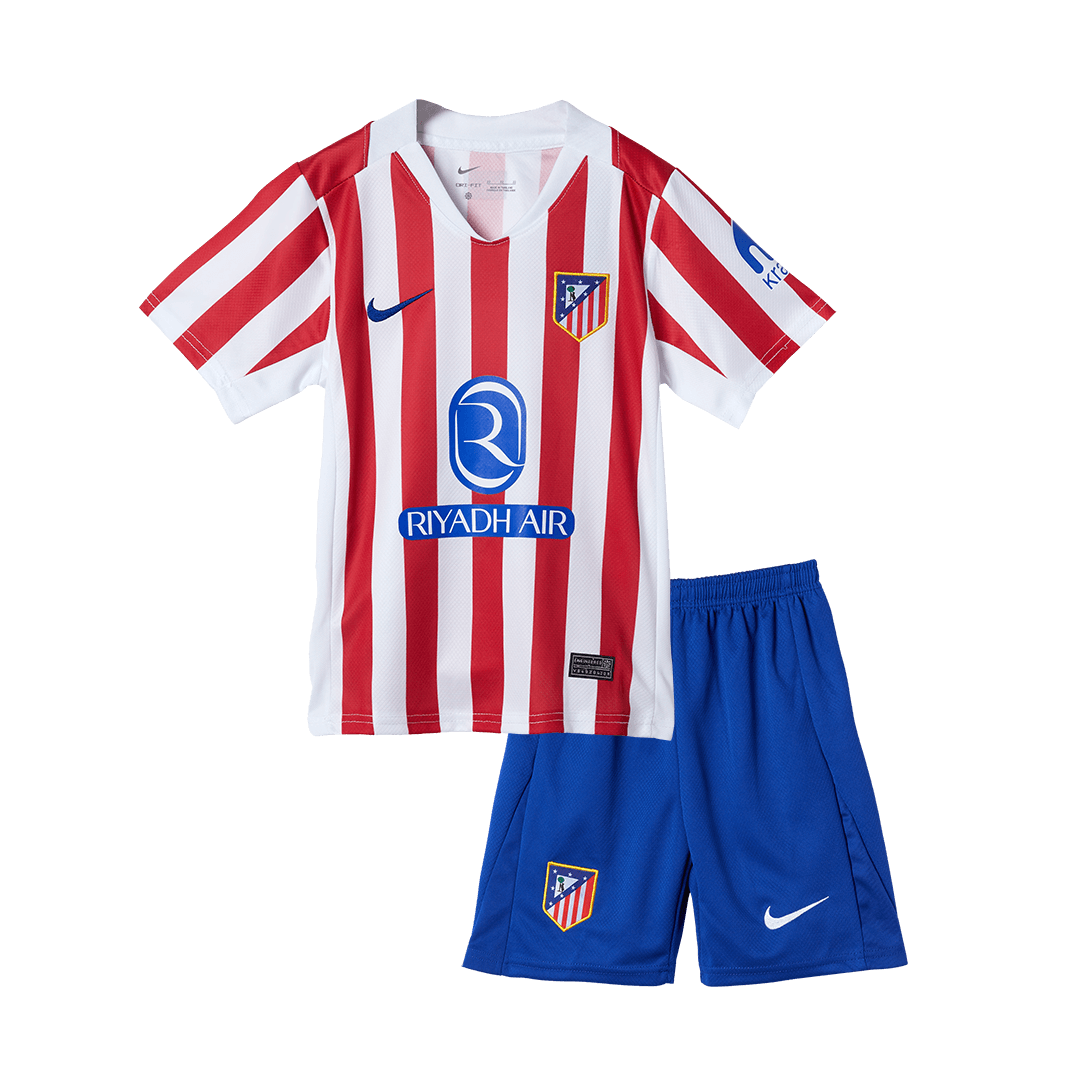 Kids Atletico Madrid Custom Home Soccer Kits 2025/26