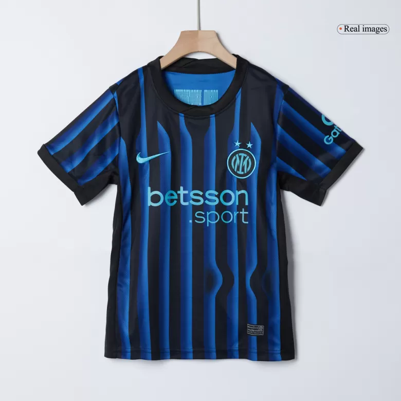 Kids Inter Milan Custom Home Soccer Kits 2025/26 - bestsoccerstore