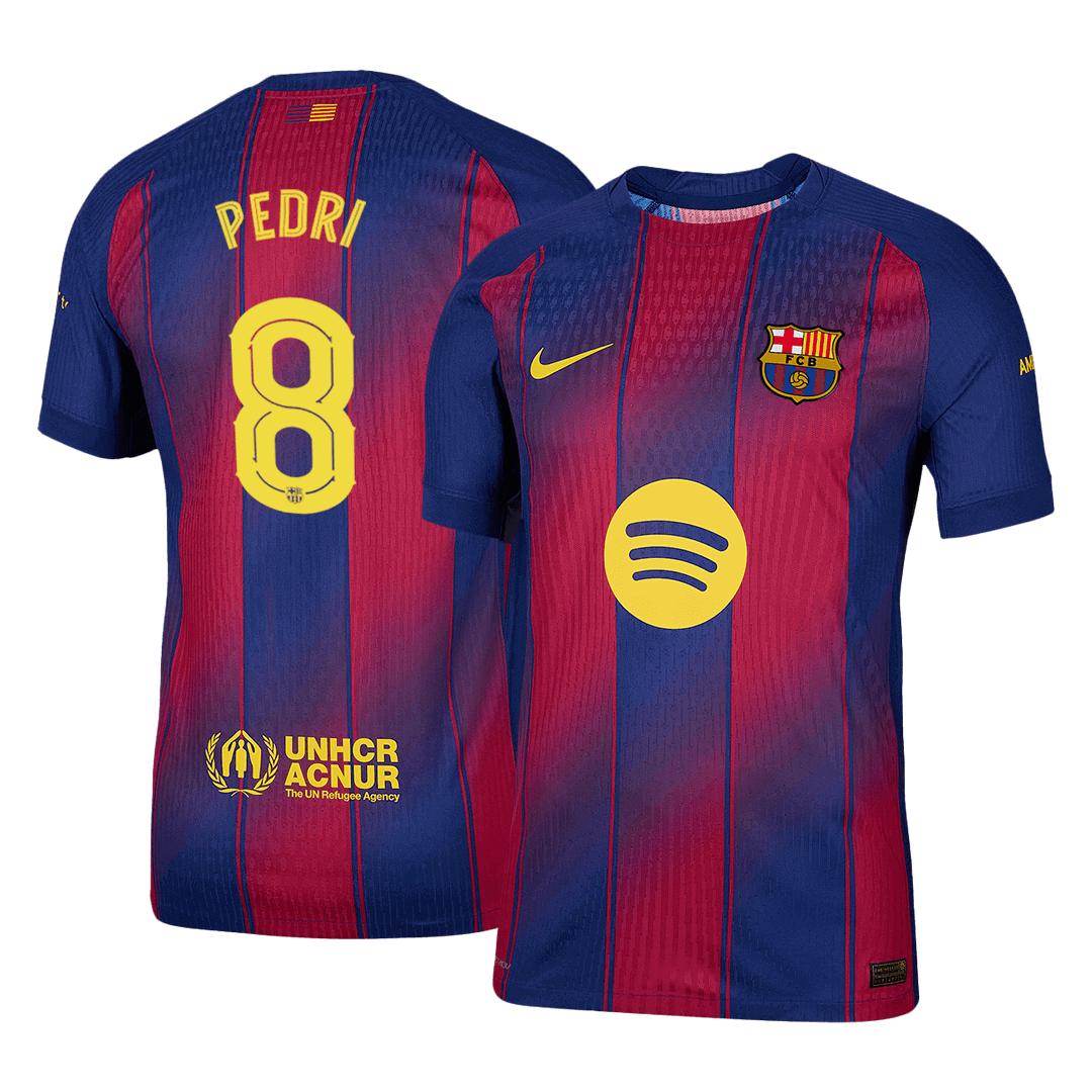 Barcelona PEDRI #8 Home Custom Player Version Soccer Jersey 2025/26 - UCL - bestsoccerstore