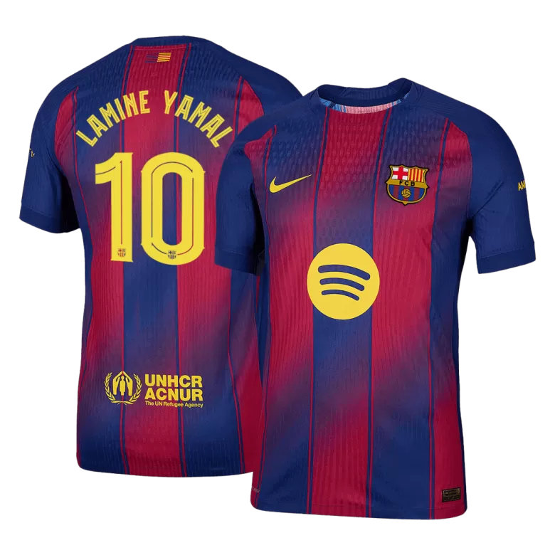 Authentic LAMINE YAMAL #10 Soccer Jersey Barcelona Home Shirt 2025/26 - UCL - bestsoccerstore