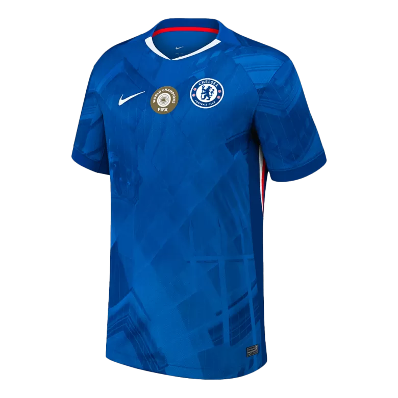 WORLD CHAMPIONS #25 Chelsea Soccer Jersey Home Custom Shirt 2025/26 with chest badge - bestsoccerstore