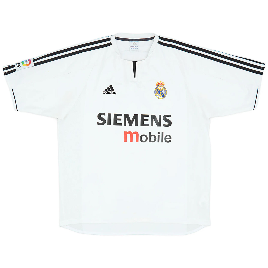Real Madrid 2003/04 Retro Jersey Home Soccer Shirt - bestsoccerstore